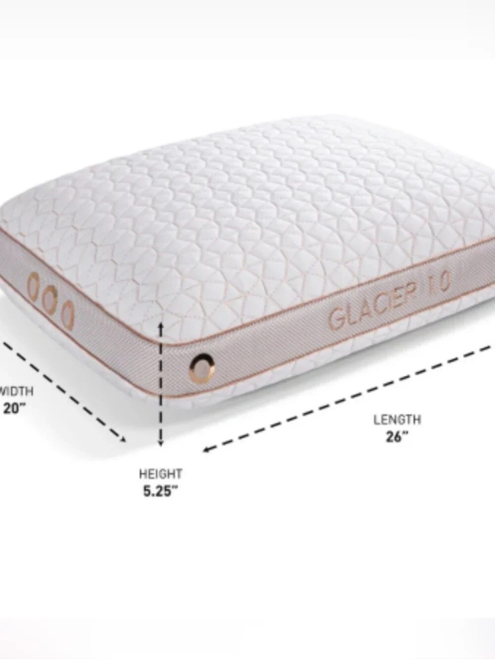 BEDGEAR Glacier 1.0 Ver-Tex Performance Pillow